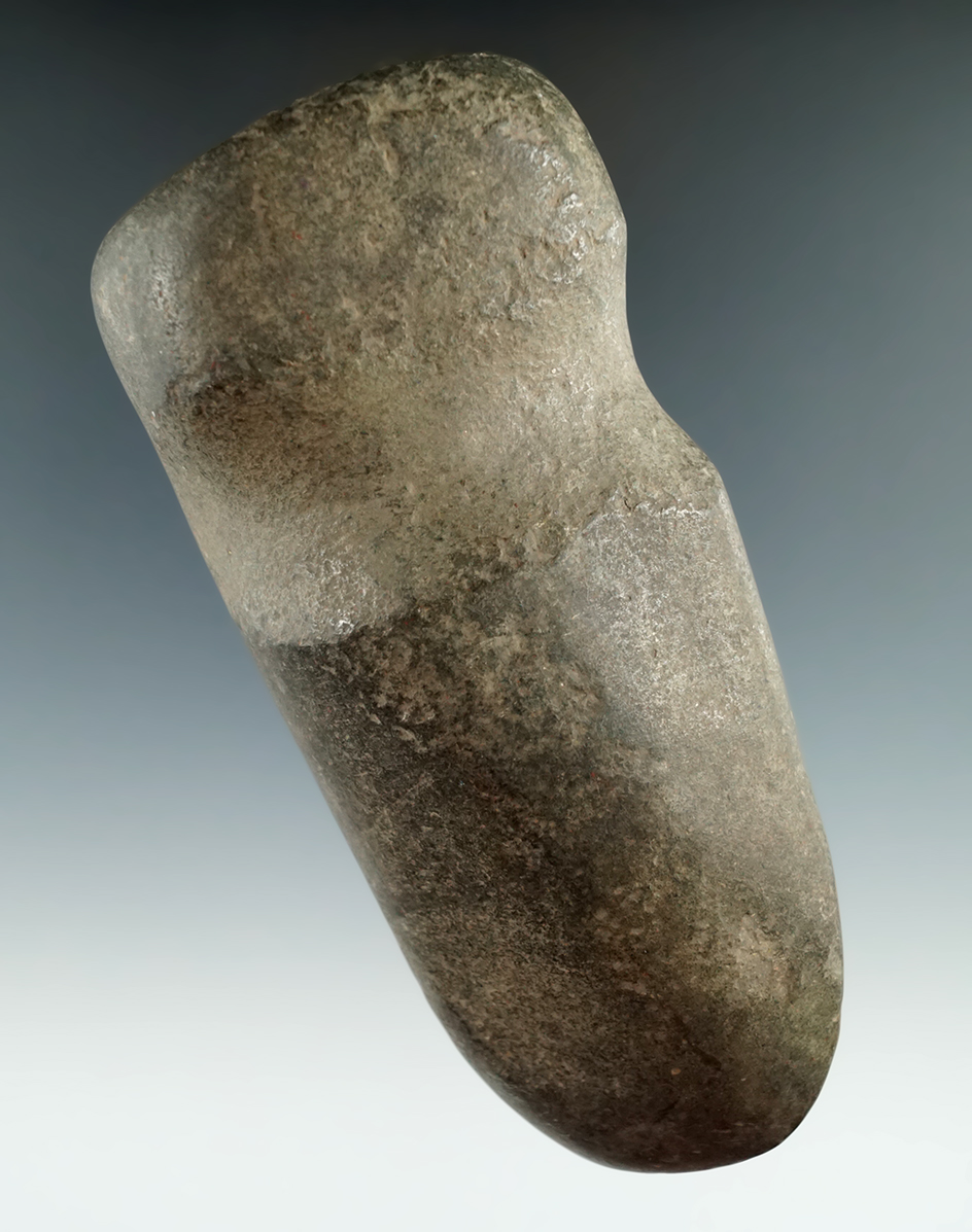 Uniquely styled 5 1/8" long 3/4 grooved square-poll Axe found in Livingston Co., New York.