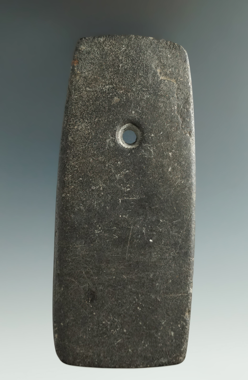Pictured! 4 1/4" Rectangular Pendant found on the Woodhill Farm, Canesteo, Allegheny Co., NY.