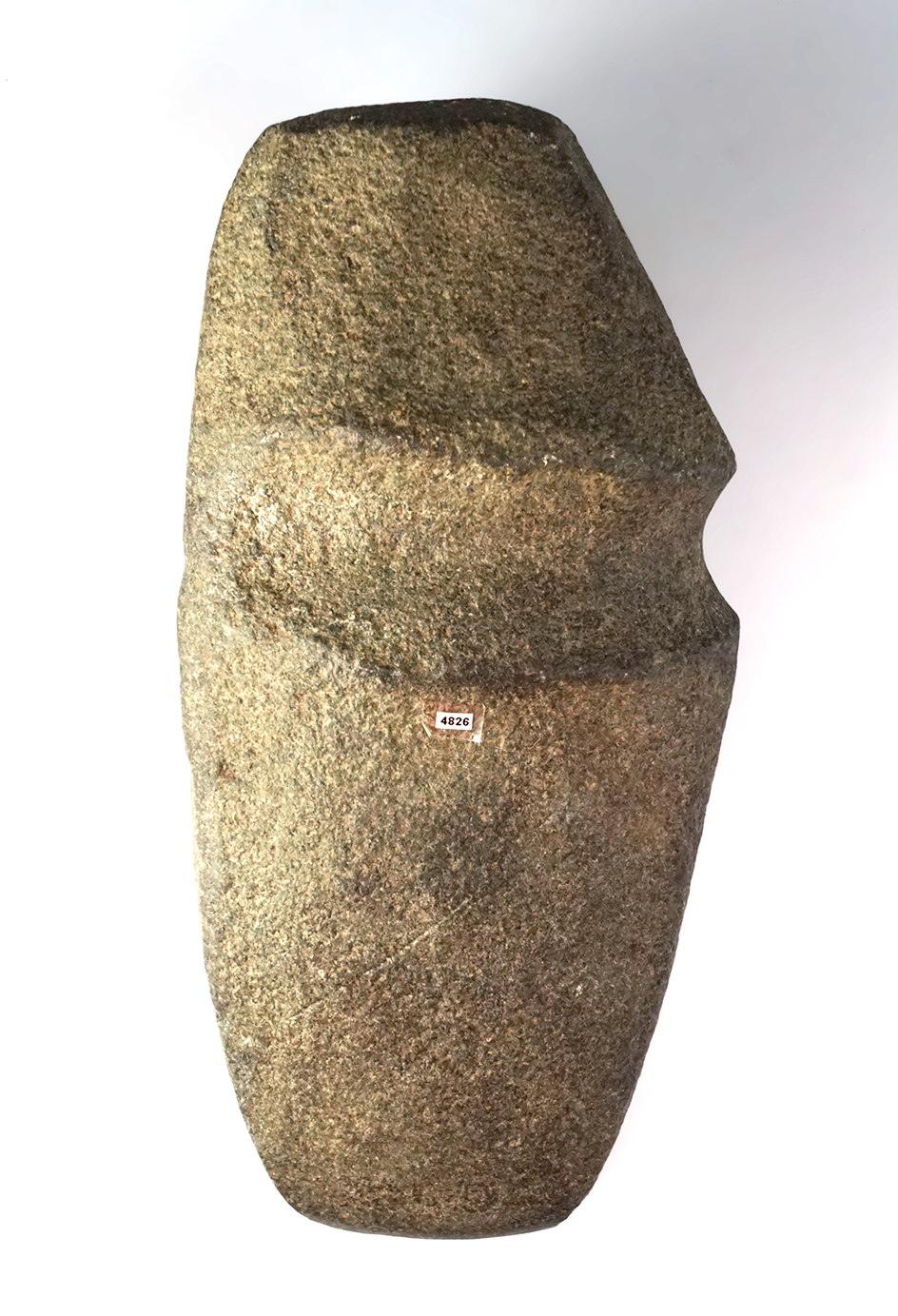 10 1/2" 3/4 Groove Hardstone Axe found in Illinois.  Ex. Hubert Bishop, Richard Putterbaugh.