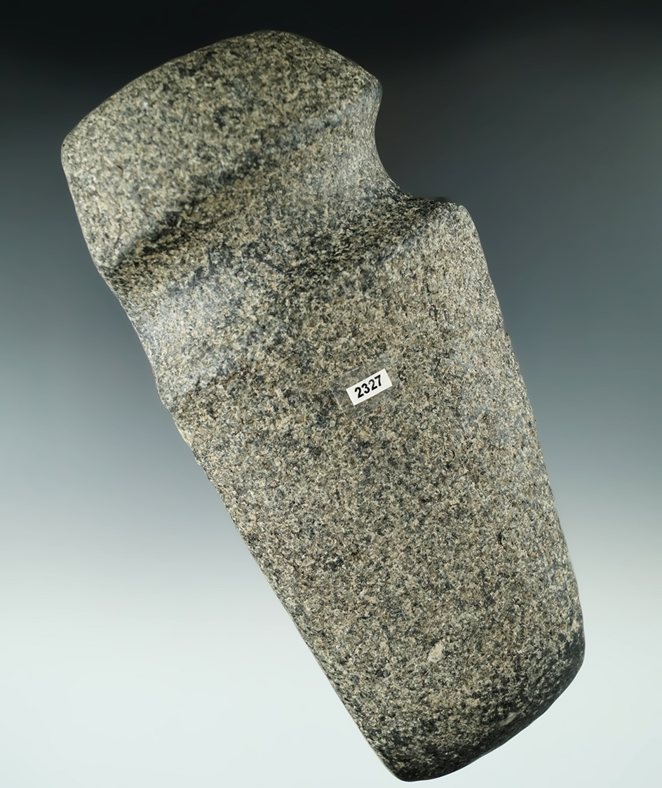 6 1/2" 3/4 Groove Axe found in Franklin Co., Indiana.  Ex. Ray Conley, Dick Putterbaugh.