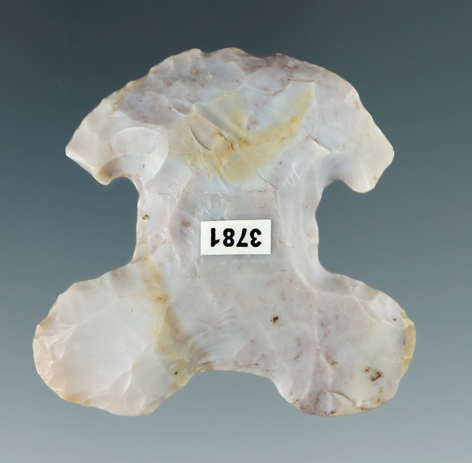 1 3/4" Thebes E-Notch Scraper found in Clinton Co., Ohio.