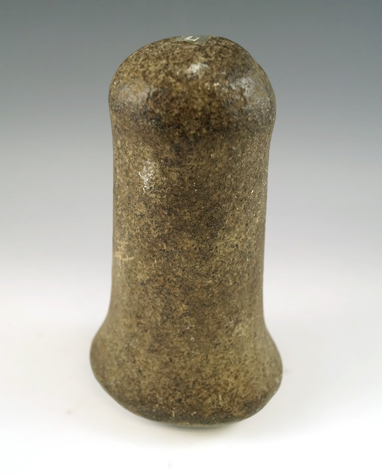 6" Bell Pestle made from Hardstone and found in Ohio.