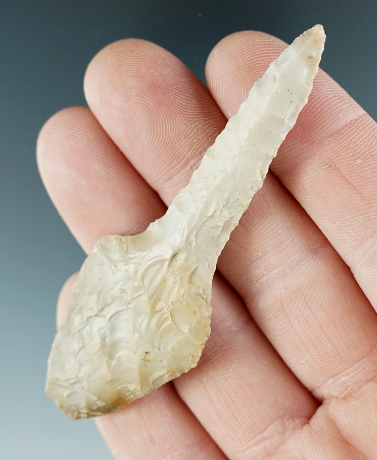 3 1/4" Paddle Drill made from cream Agate. Found near the Columbia River, Oregon.