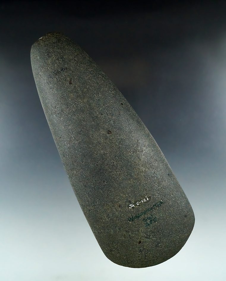 Large 8 5/8" Celt that is highly polished and in perfect condition, found in Wayne Co., Michigan.