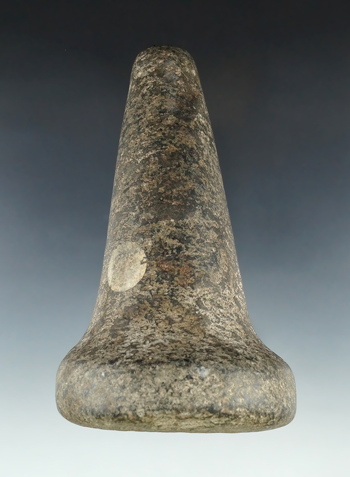 6" Tall Bell Pestle found in Ohio - excellent condition. Ex. Burdette, Wachtel, Morrow, Shively.