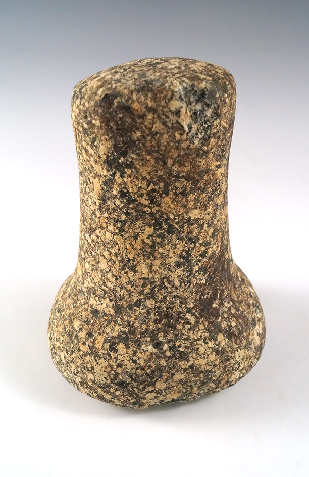 4 7/8" Granite Bell Pestle found in Ohio.