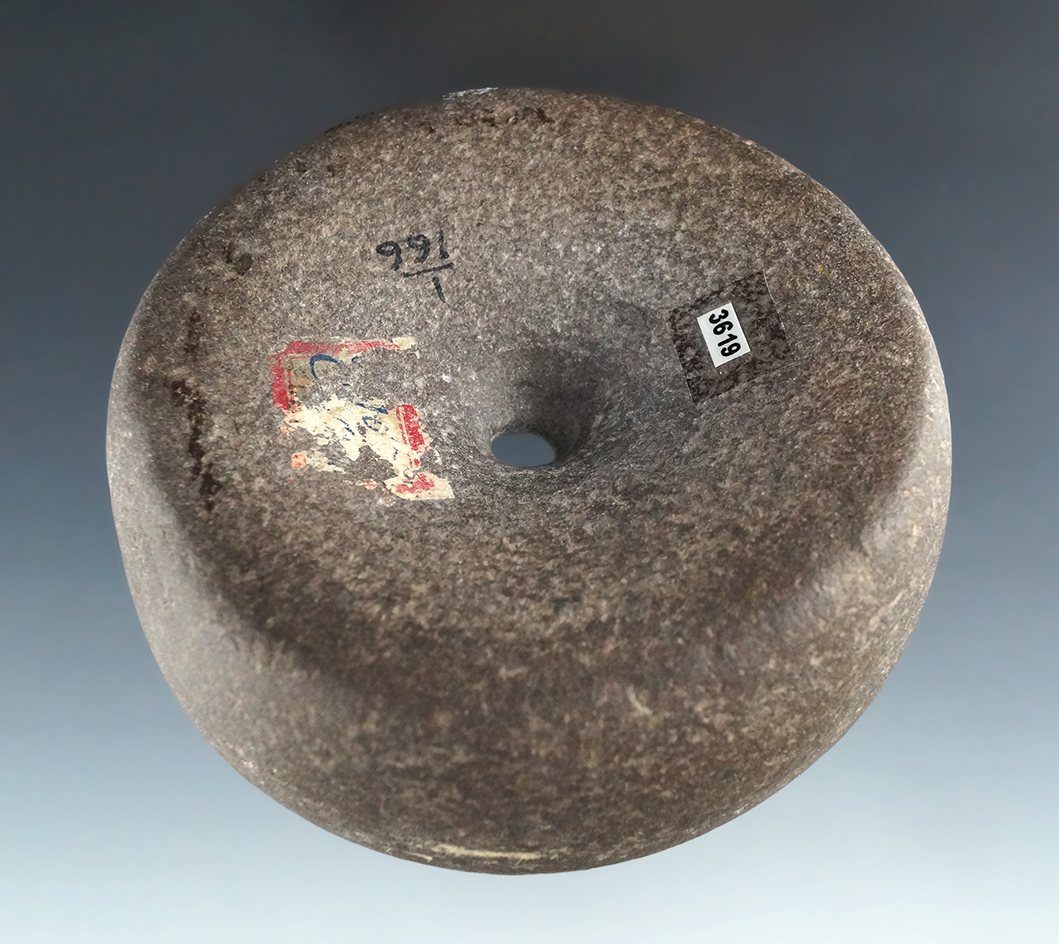 3 5/16" Diameter Perforated Discoidal found in Delaware Co., Ohio.