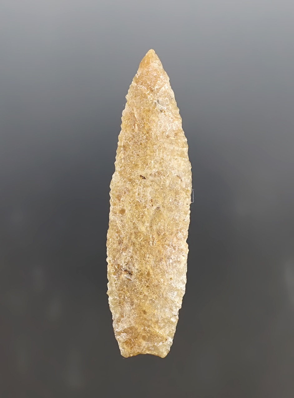 Rare! 3" Paleo Black Rock Concave Base - Alvord Desert in SE Oregon in the 1960's. 