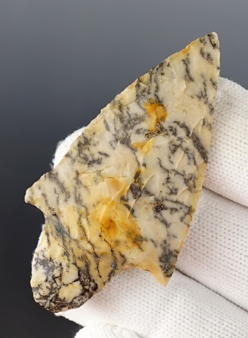 2 1/2" Gary made from colorful Novaculite. Found in Arkansas.