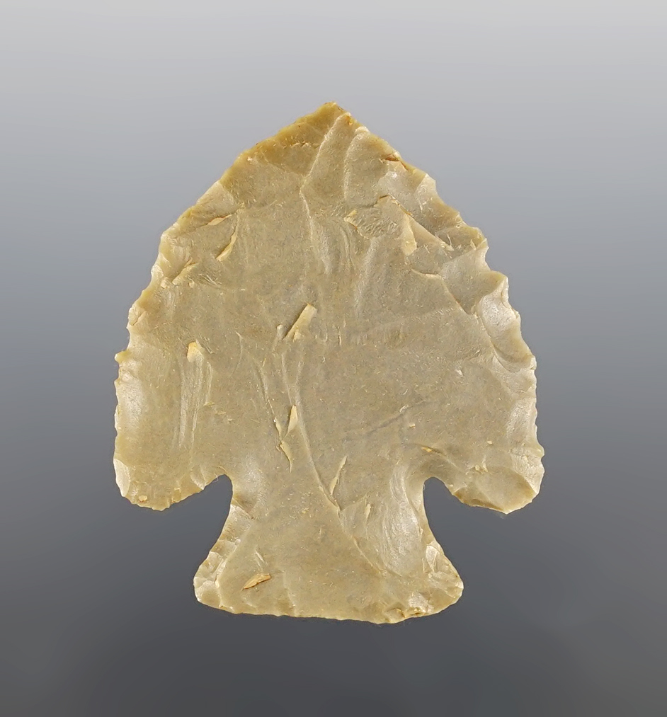 Nice 2" Lost Lake found in Shelby Co., Kentucky. Ex. C.M. Keller. Comes with a Dickey COA. 