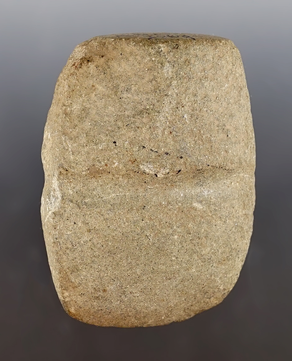 Rare 3 1/8" Miniature 1/2 Groove Axe made from Diorite. Mills Co., Iowa.