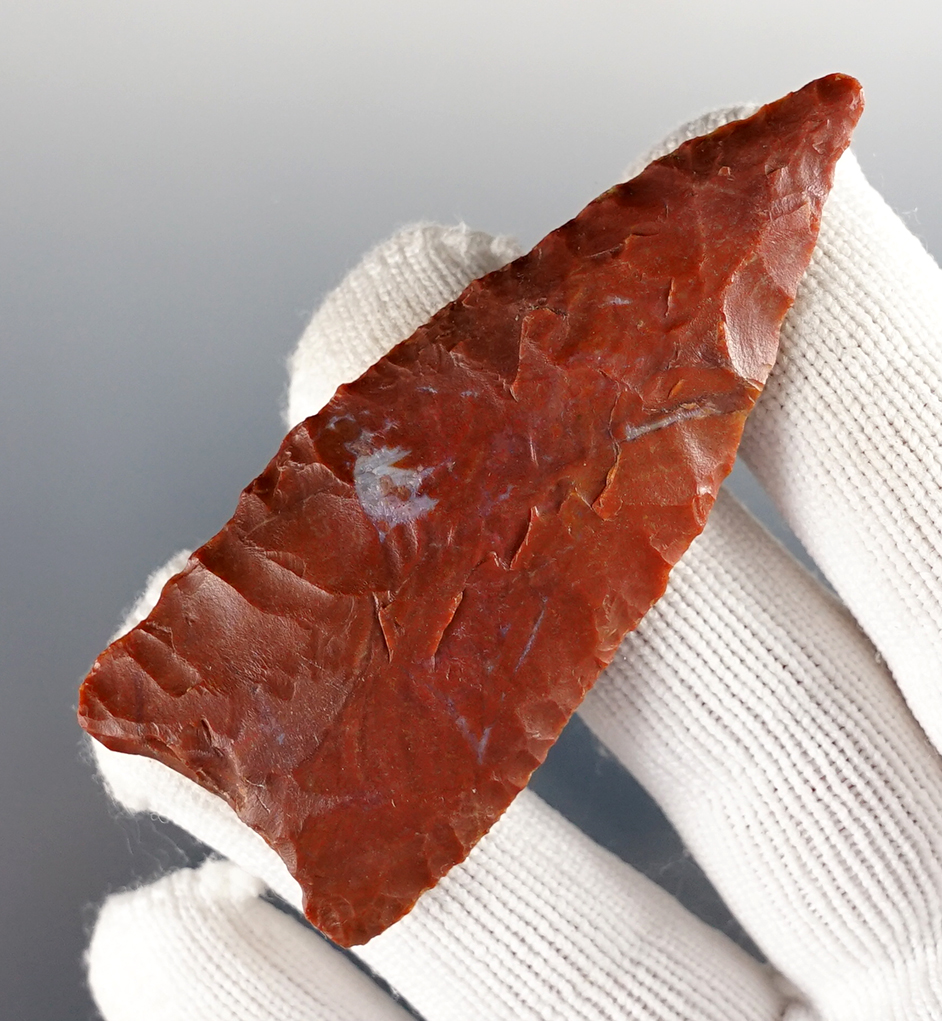 Unique 2 3/4" Paleo Allen with an anciently salvaged base. Found in Colorado. Bennett COA.