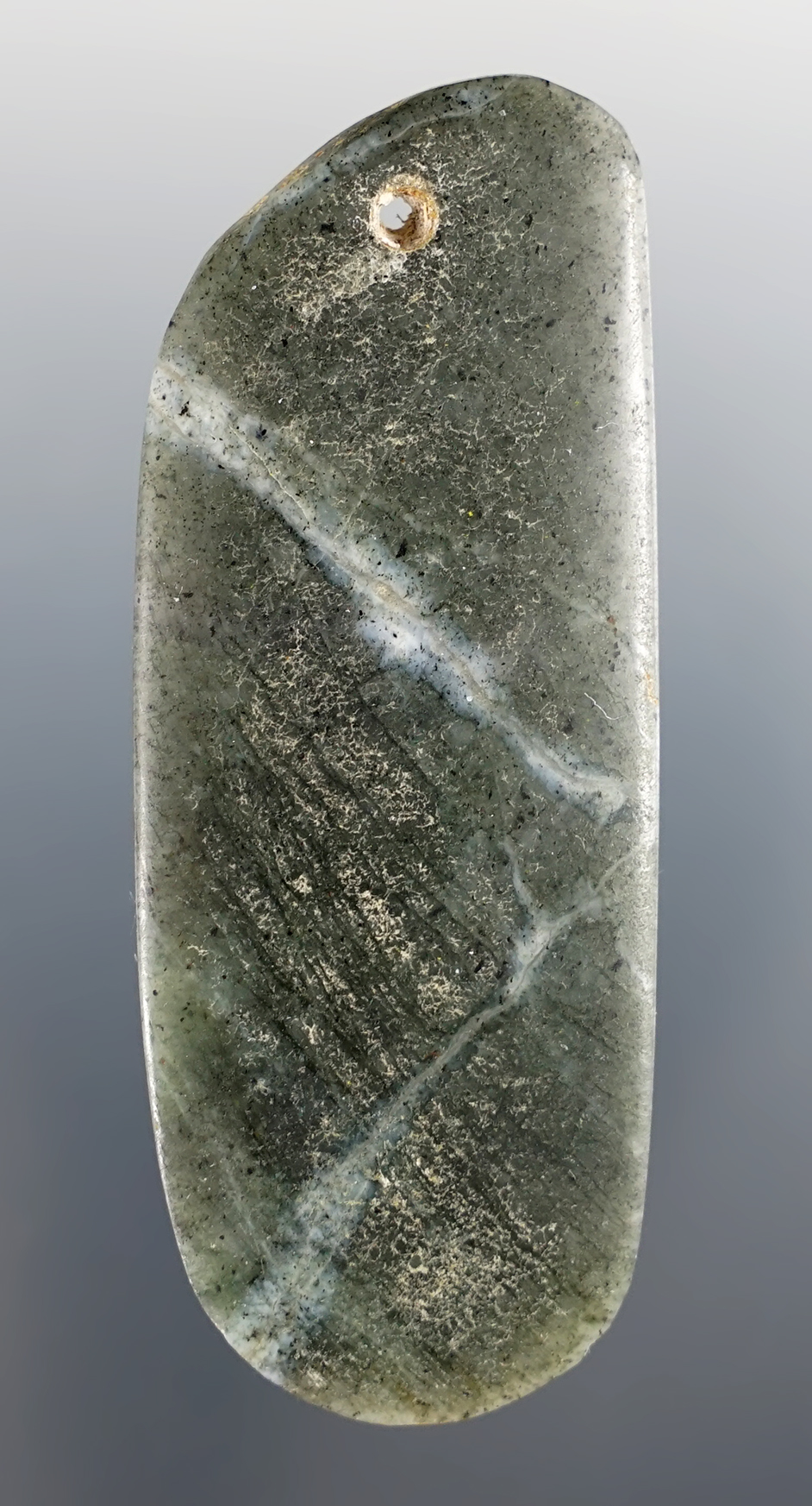 2 3/4" Heirloom Celt Pendant made from transulcent Jadeite. Found in Costa Rica.