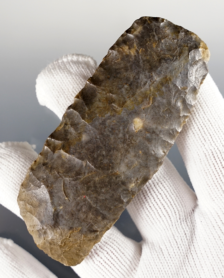 3 1/4" Paleo Square Knife found in Kentucky. Well patinated example.