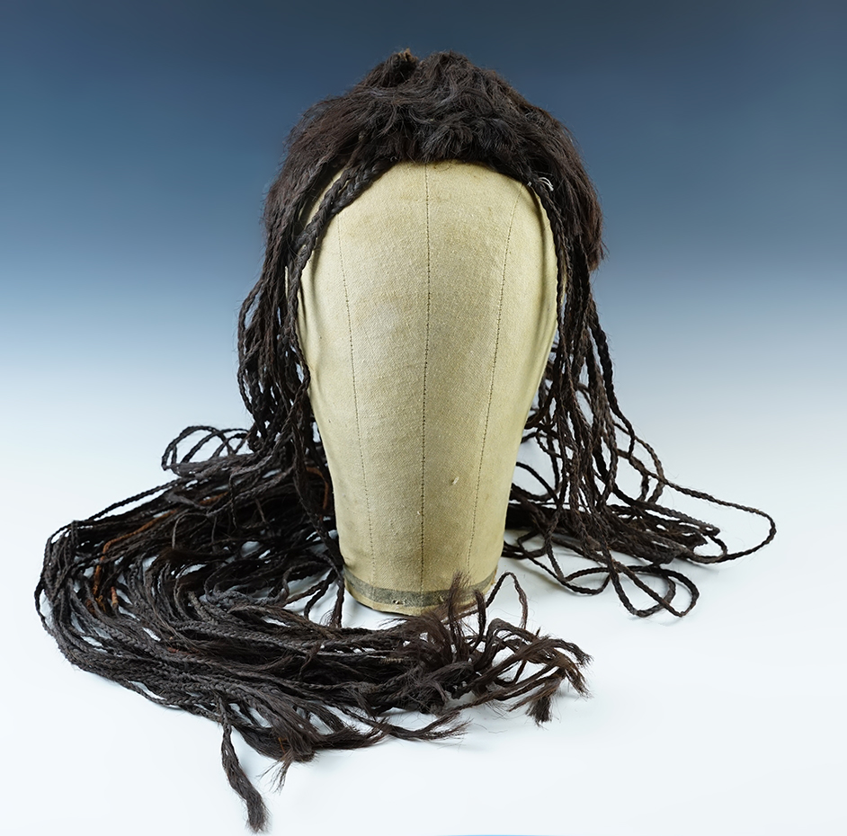 Unique! Textile and Alpaca Hair Head Dress from South America. 