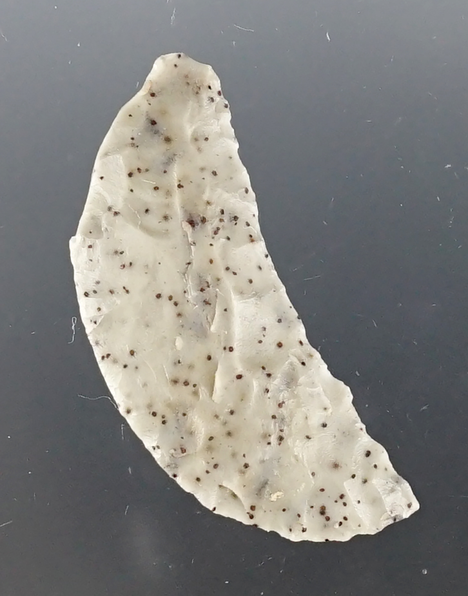 1 9/16" Paleo Crescent from Agate. Found near the Alvord Desert in Southeast Oregon.