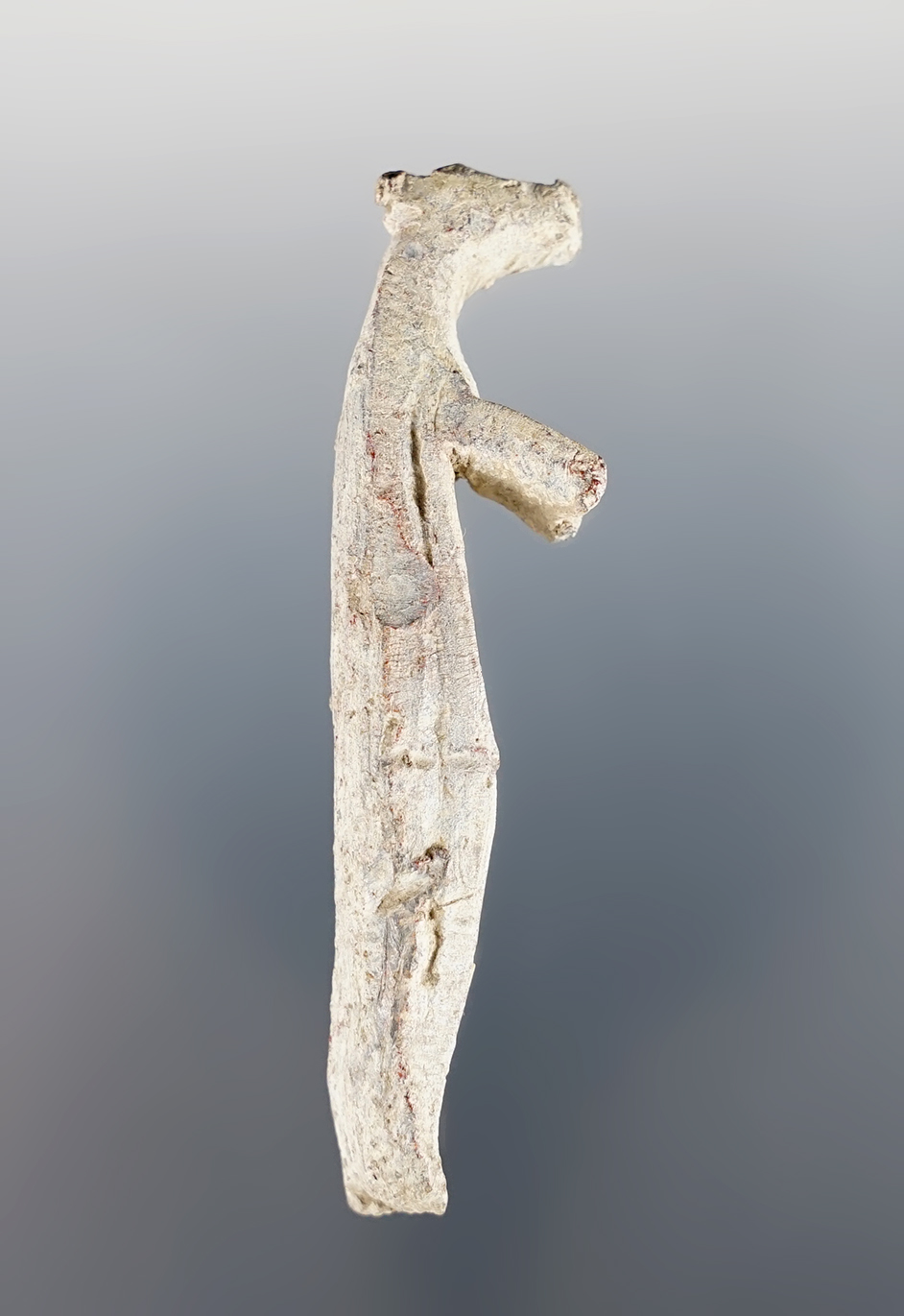 Nicely detailed 2 5/8" Lead Bear Effigy found at the Dann Site in Lima, New York. 