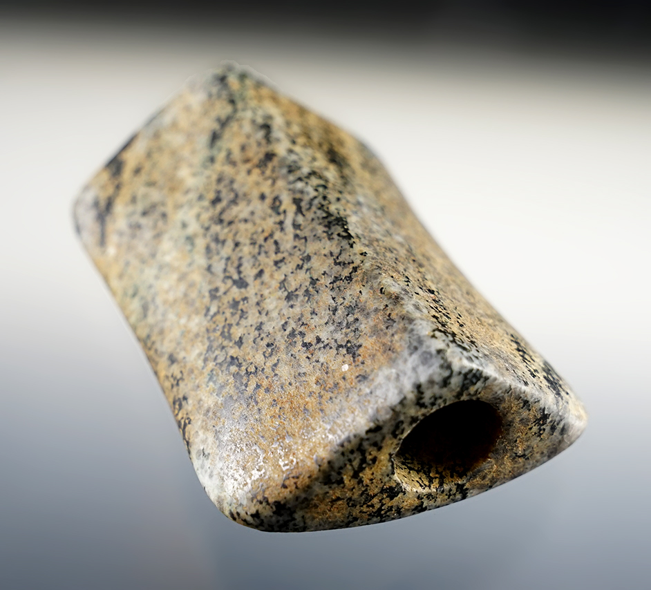 2 11/16" Saddle  Bannerstone found in Breckinridge Co., Kentucky. Ex. Gerber. 