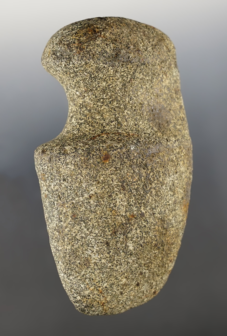 Nice 5 3/8" long 3/4 Groove Axe made from patinated Granite. Found in Adams Co., Indiana. 