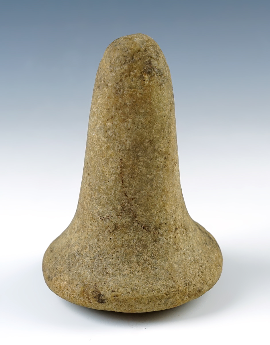 Exceptional 5 5/16" tall Ohio Bell Pestle that is well defined. Made from well patinated Quartz. 