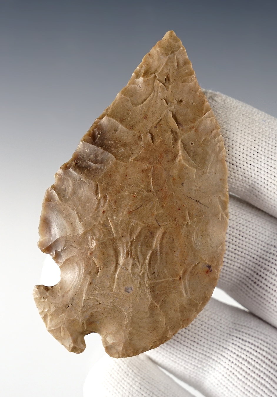 Fine 3 3/16" Corner Tang Knife is in excellent condition. Found in Coryell Co., Texas. COA.