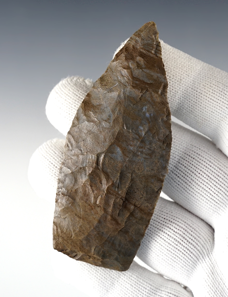 Nicely made 3 7/16" Tennessee Copena made from Ft. Payne Chert. Davis COA, G-9.