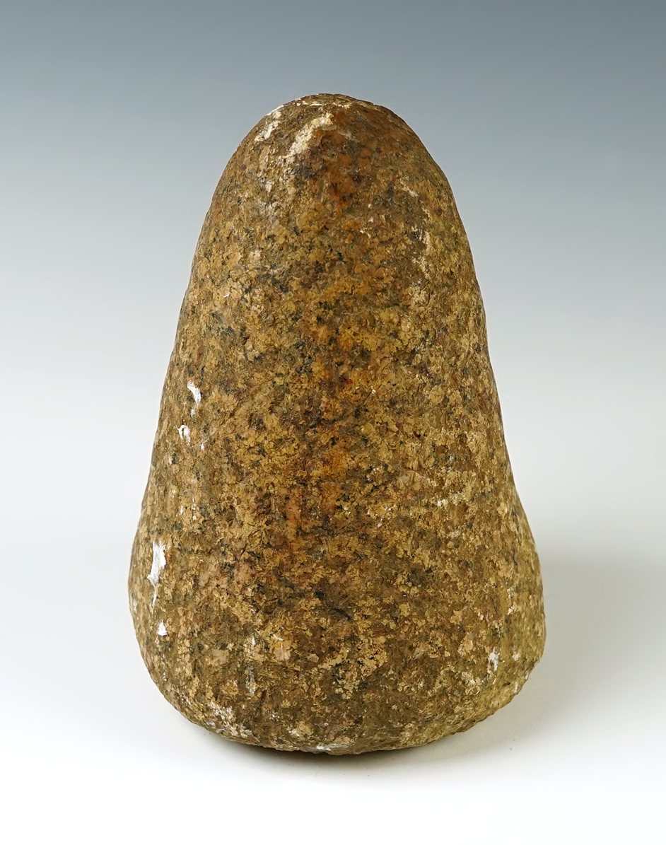 4 1/4" Hoof Pestle made from nicely colored Hardstone. Found in Mercer Co., Kentucky.