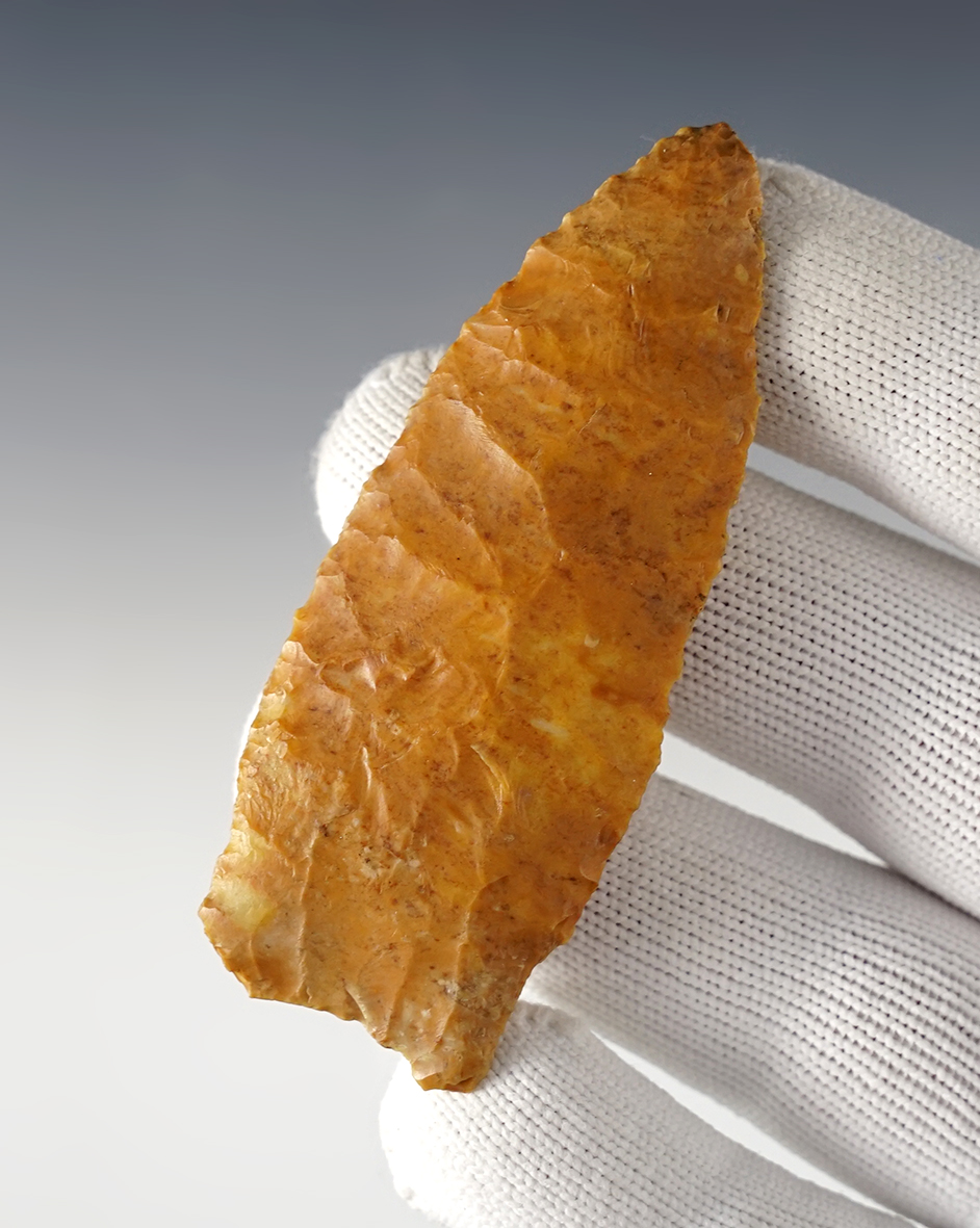 3 1/16" Duncan - nicely colored tan-brown Jasper. Southwest Colorado. Rogers COA.