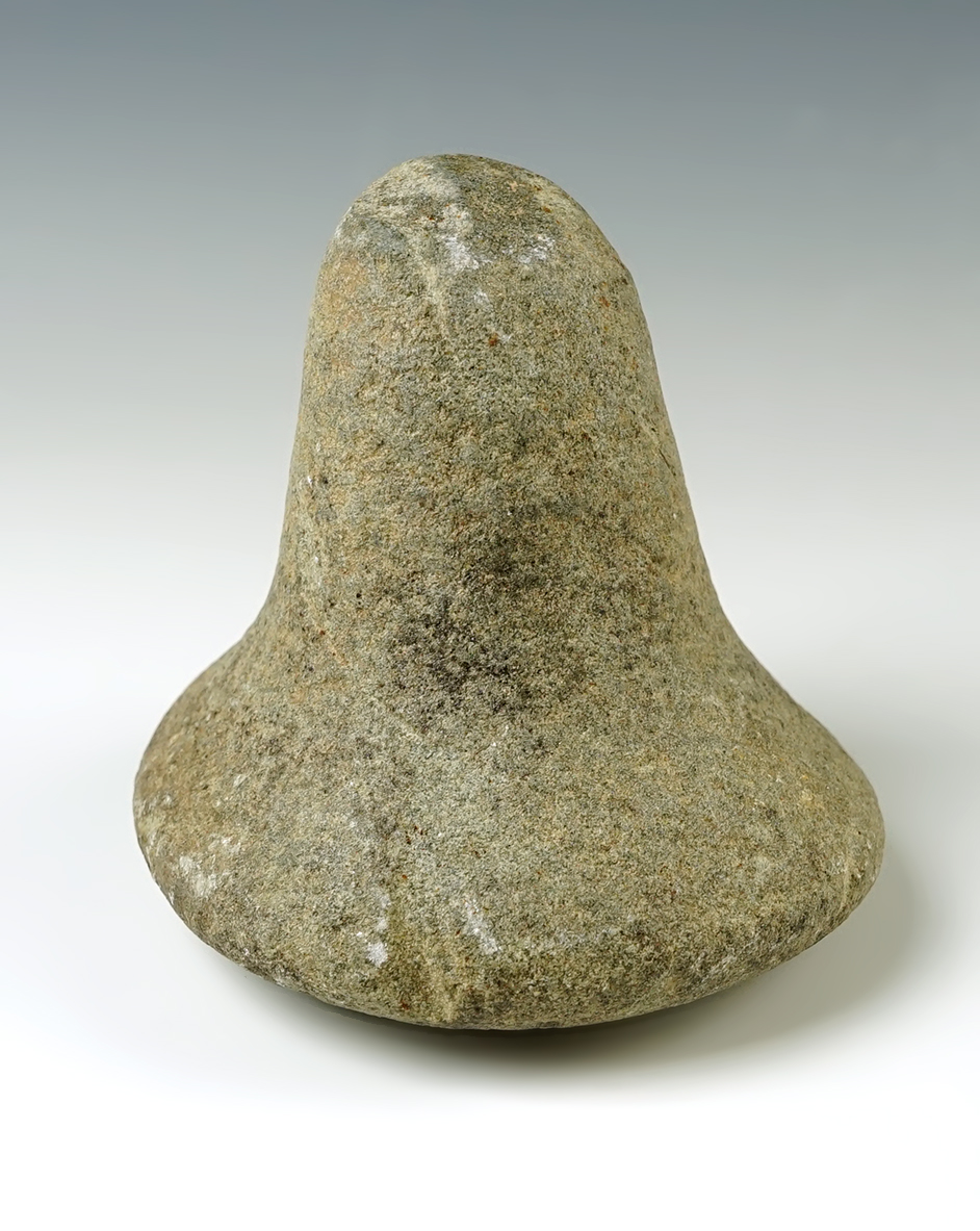 3 1/2" Bell Pestle with a large and well defined base. Found in Champaign Co., Ohio. 