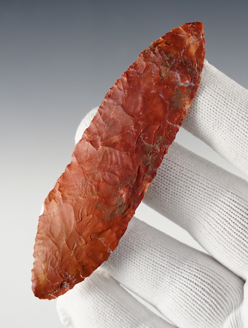 Well flaked 4" Wahmuza Knife found near the Mid-Columbia River area. Bennett COA.