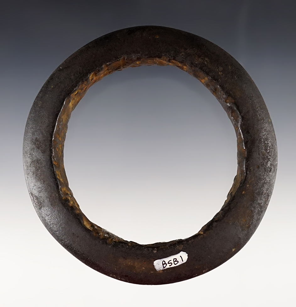 4 1/4" African Neolithic Bracelet made from patinated Hardstone. Sahara Desert.