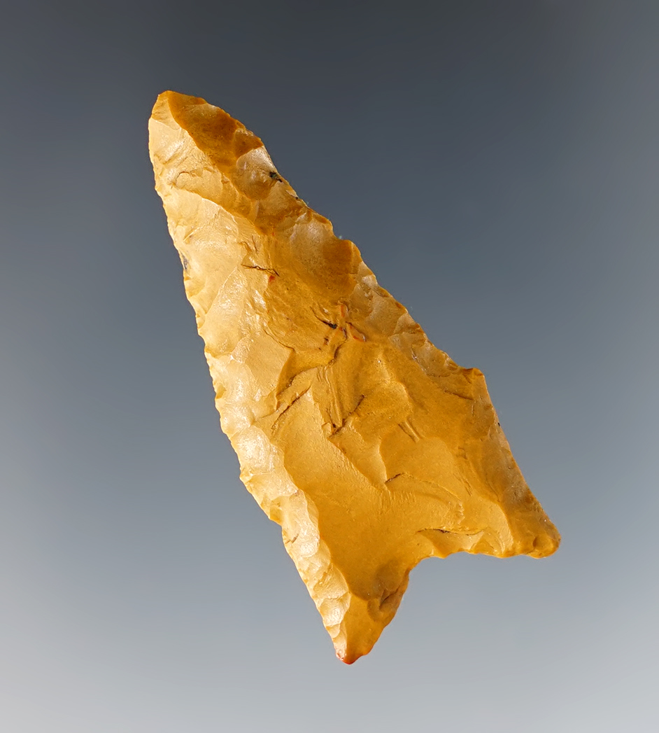 Well patinated 1 15/16" Dalton found in Southern Illinois. Ex. Glenn Quinn collection.