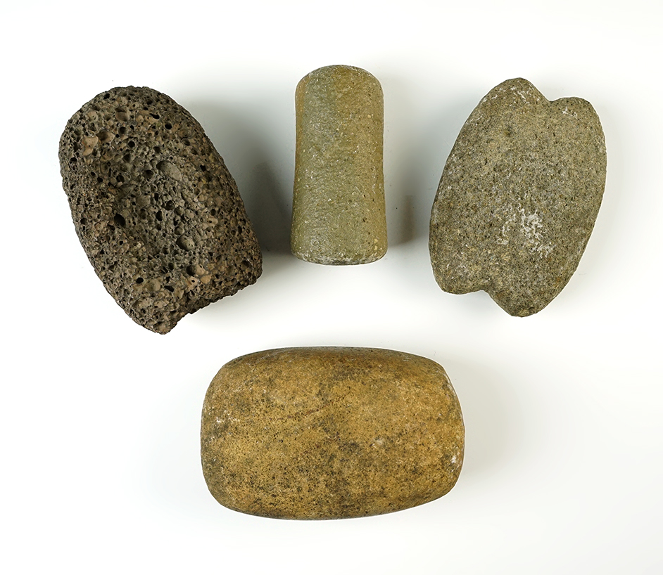 Group of 4 stone tools found in the Southwest US. Largest is 4 1/2".