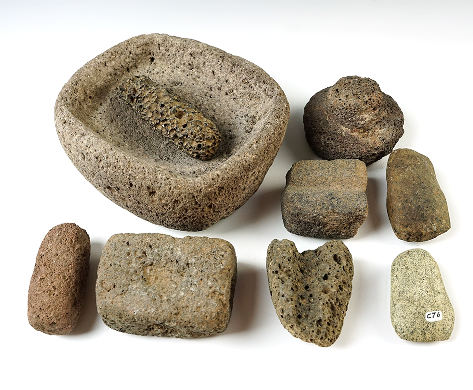 Group of 9 assorted tools recovered in Arizona/ New Mexico area. 