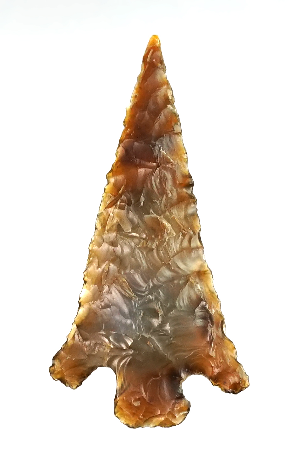 Exceptional flaking - 1 1/8" Columbia Plateau - Washington/Oregon area.