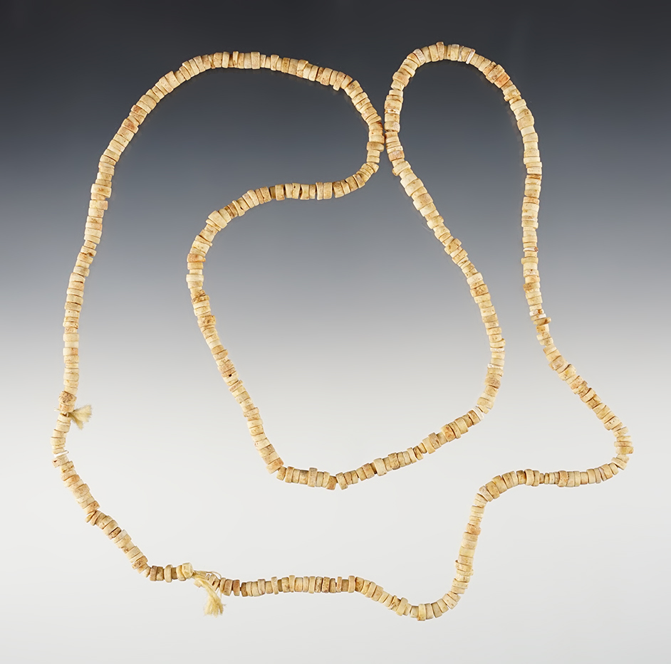 28" Strand of drilled Stone Beads found in Arizona. 