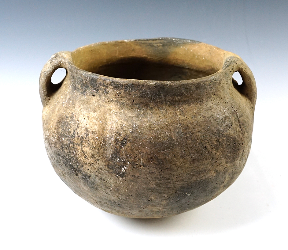 6 5/8" Rare Ohio Valley pottery vessel recovered in March of 1985 in Gibson Co., Indiana. 