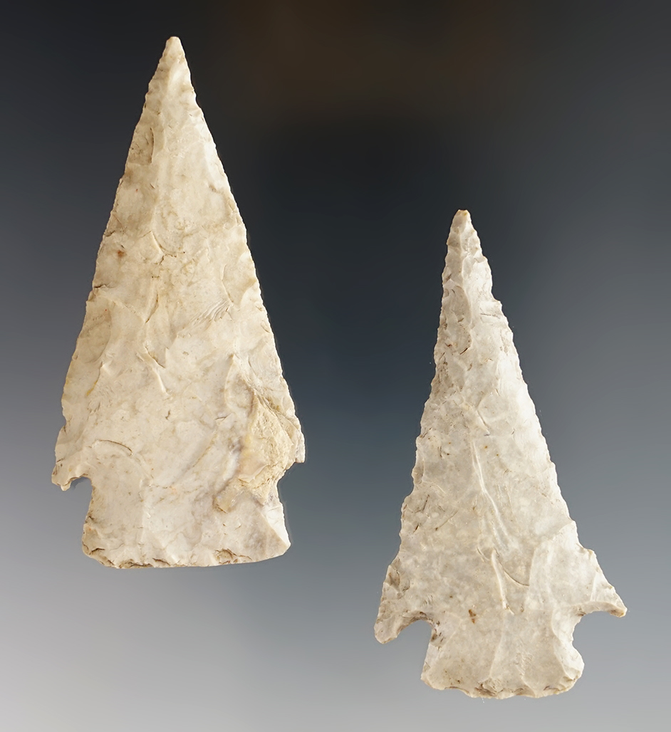 Nice pair of Castroville Knives - Texas.  Deaccessioned Museum of Native American History. 