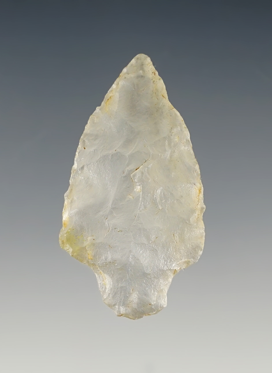 1 5/8" Morrow Mountain - translucent Crystal Quartz found in North Carolina.  Davis COA.