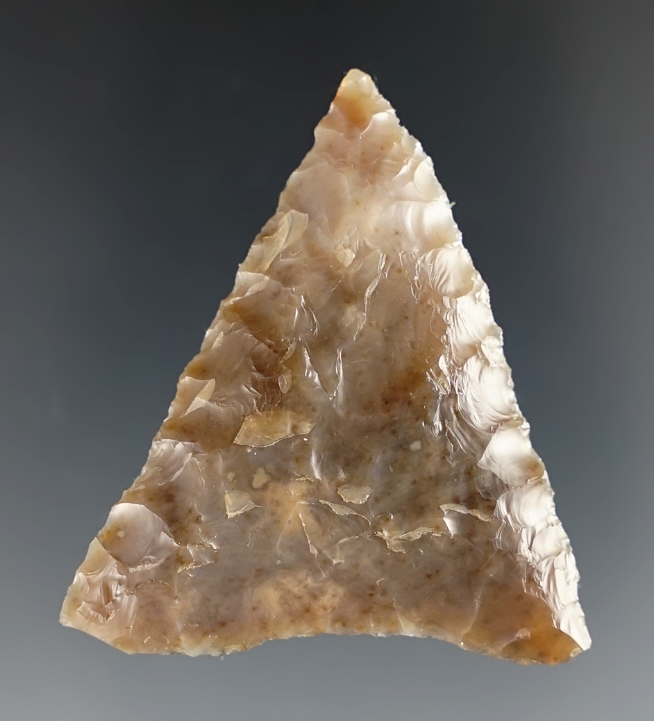 1 15/16" Mule Ear Knife made from Agate. Found near the Columbia River, Washington. 