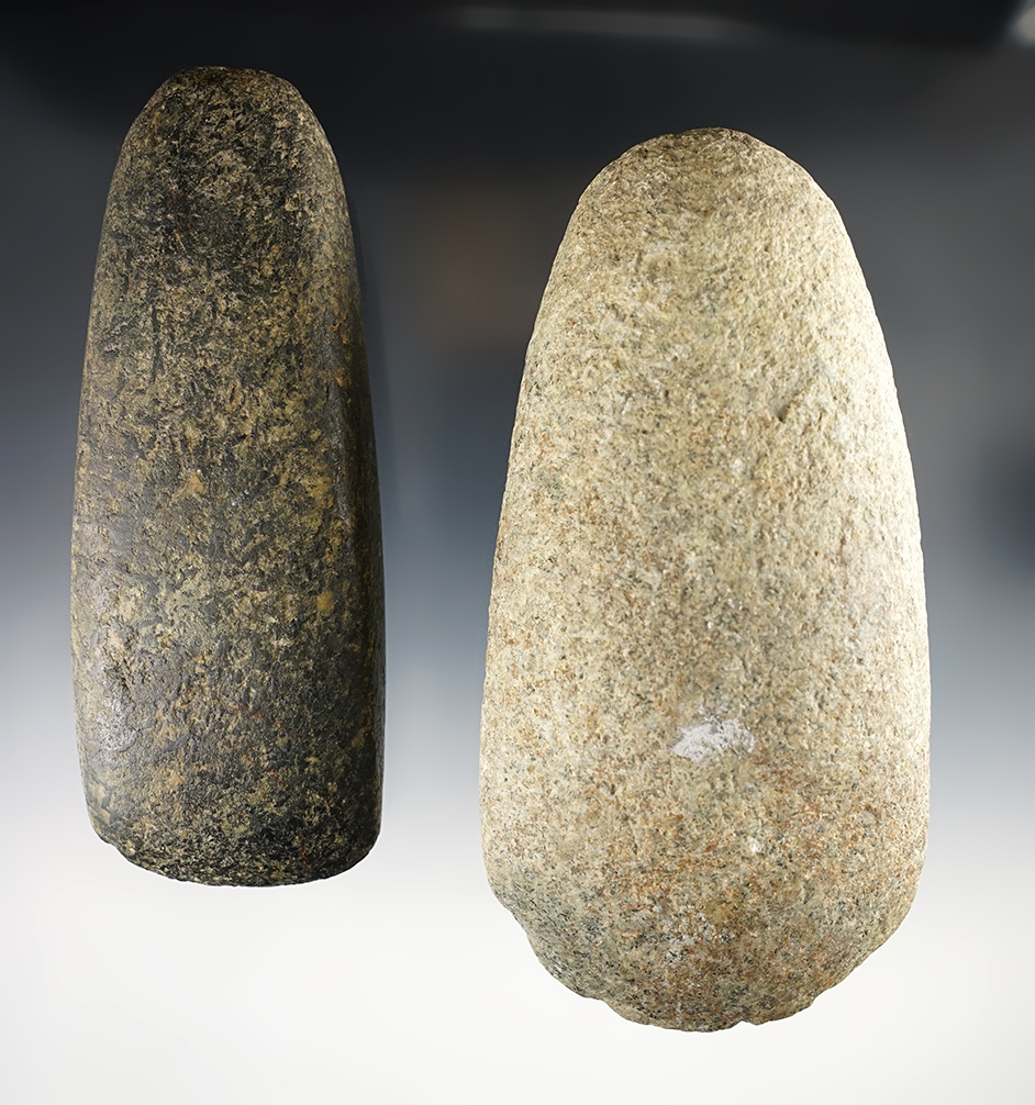 Nice pair of Midwest Celts made from Hardstone. Largest is 6 3/16". 