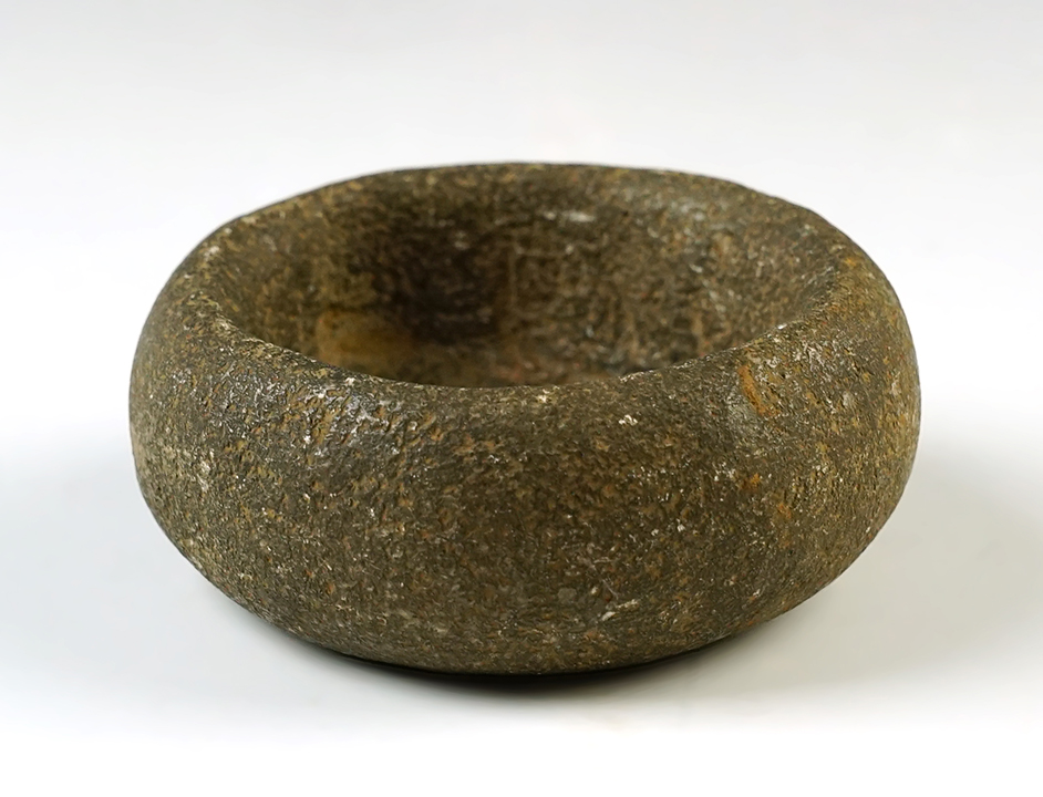 2 3/4" diameter carved stone Medicine Cup found in the Midwest. 