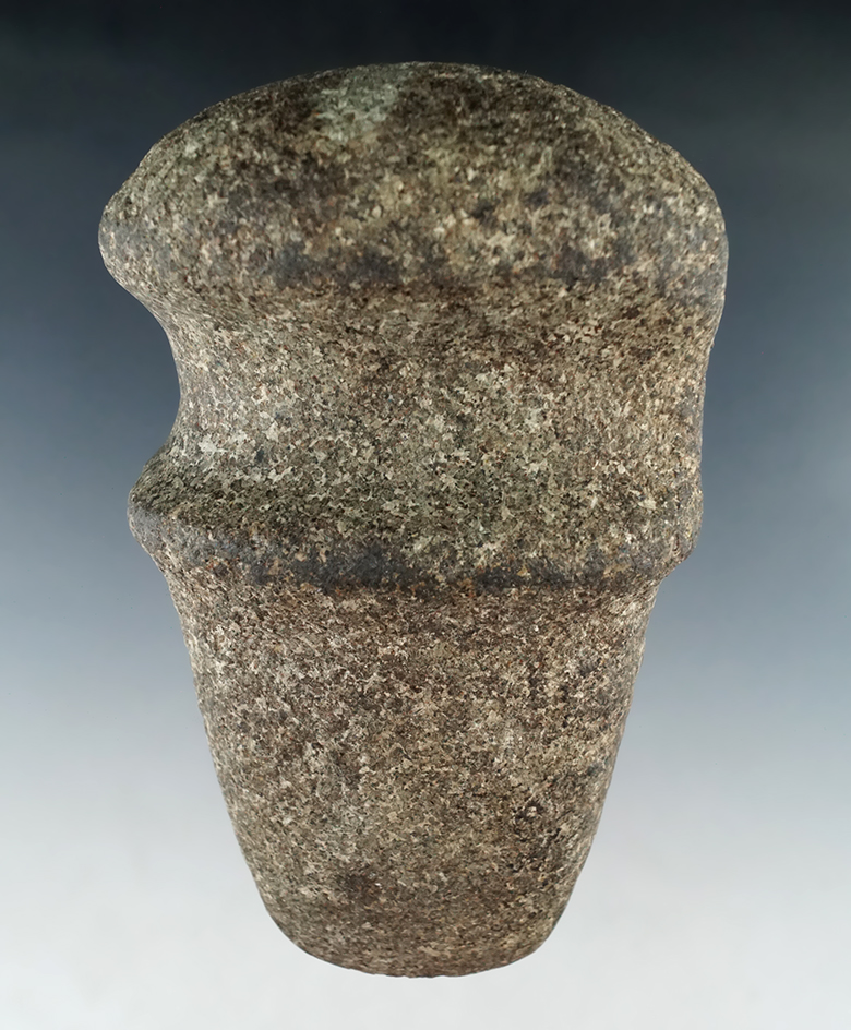 5 1/2" Hardstone 3/4 Groove Axe found by Ron Elleman in Miami Co., Ohio. Pictured!