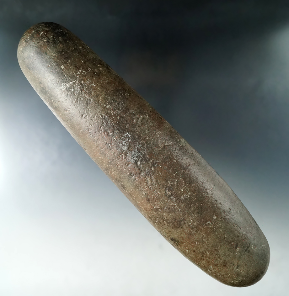 Heavily patinated 10 3/8" Roller Pestle found in Cardington Ohio.