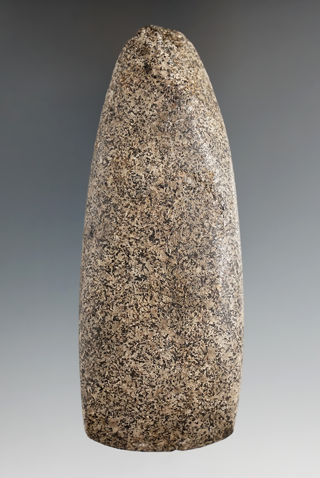 4 3/4" hardstone Celt in very nice condition found in Illinois