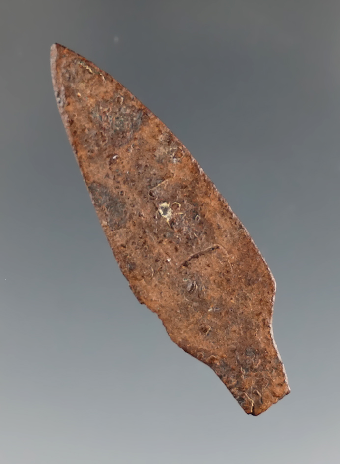 2" Iron Trade Point found in Southern Colorado. Comes with Jackson and Bennett COA's.