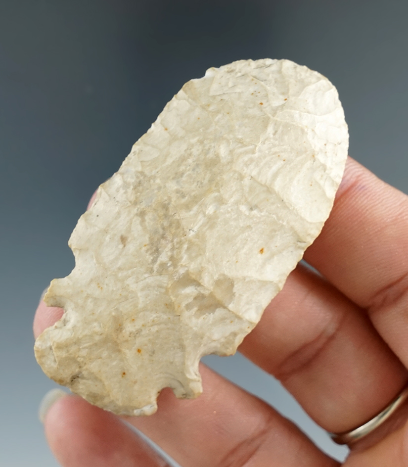 2 3/8" Eccentric Scraper - Central Texas. Ex. Forrest Fenn, Bob DeCambra. Jackson & Rogers COAs.