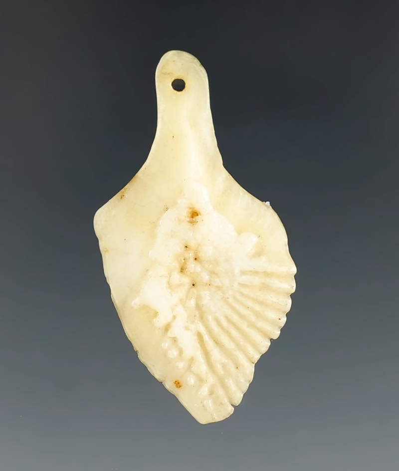 1 7/16" Gar Scale Pendant found in the Midwestern US. Comes with a Bennett COA.