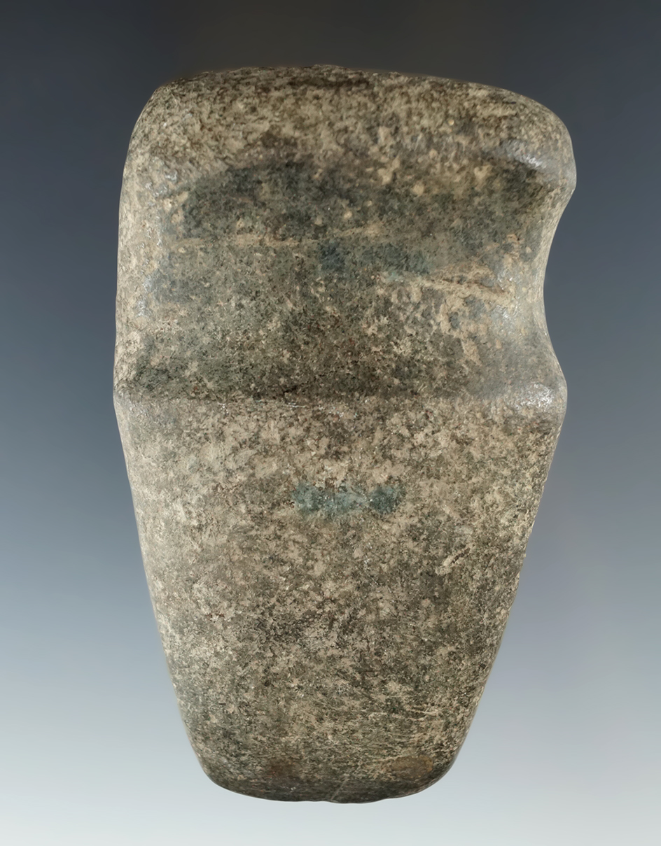 4" Long 3/4 grooved Hardstone Axe in excellent condition found in New York.