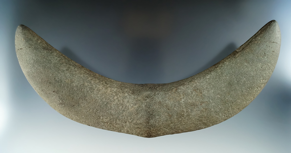 Incredible Bannerstone Preform! 8 1/4" Wide Crescent Bannerstone Preform found in New York.